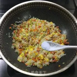 Make Cream ham and rice step 7