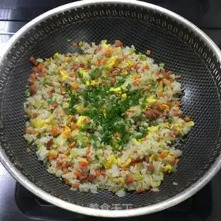Make Cream ham and rice step 8