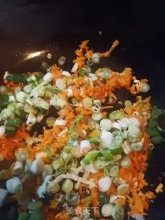 Make Carrot-dried eggs step 2