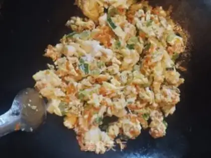 Make Carrot-dried eggs step 4