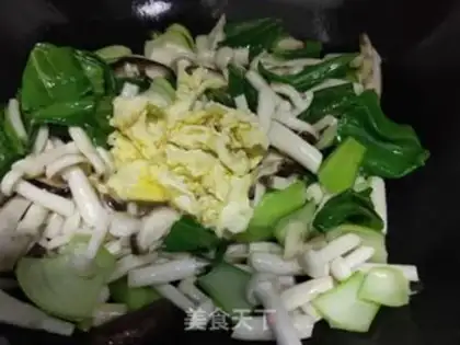 Make Twin mushrooms and oil step 10