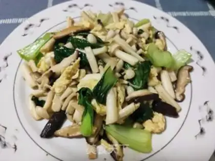 Make Twin mushrooms and oil step 15