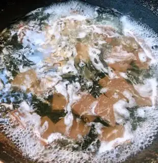 Make Duck-blooded spinach step 3