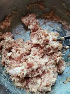 Make Pork dumplings step 2