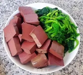 Make Duck-blooded spinach step 5