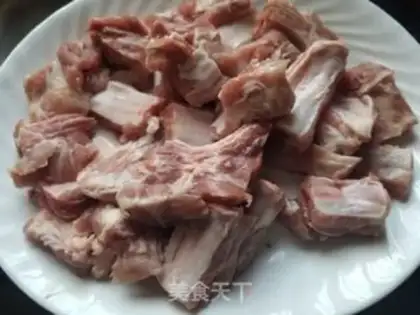 Make Purple potato powdered ribs step 1