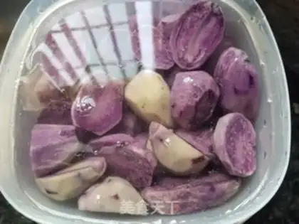 Make Purple potato powdered ribs step 3