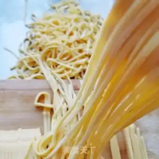 Make Hands on egg noodles step 6