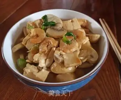 Make Onion fragrance, mushroom tofu step 6