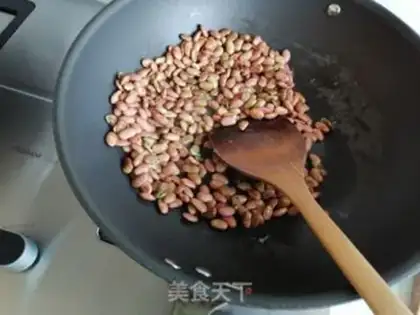 Make radish and fried beans step 4