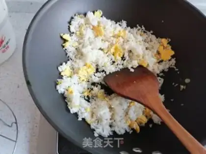 Make Sausage fried rice step 3