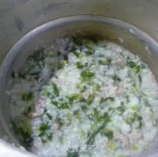 Make Scrawny rice congee step 13