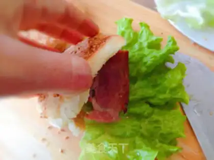 Make Pancake sandwich step 4