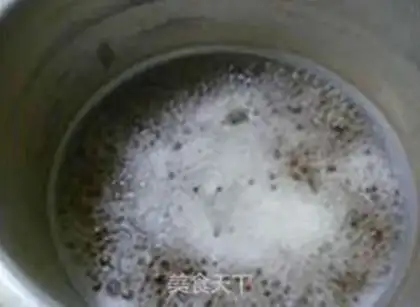 Make Red-tree rice congee step 6