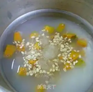 Make Porridge of oatmeal red pumpkin step 10
