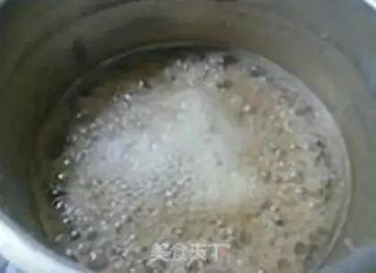Make Red-tree rice congee step 10
