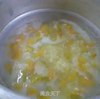 Make Porridge of oatmeal red pumpkin step 12