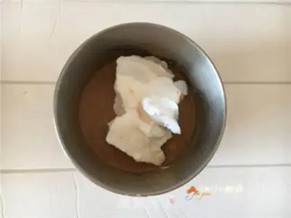 Make Banana cocoa cake step 11