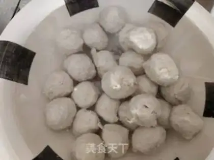 Make Taste melon chickenball soup step 0
