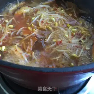 Make Spicy golden needles, fat cow step 11