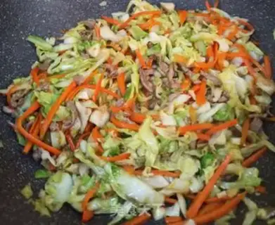 Make Scrambled carrots step 9