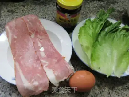 Make Bread and bacon step 1