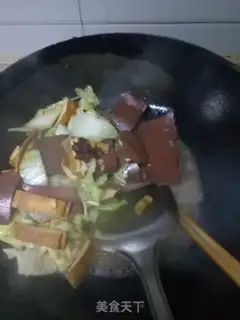 Make Pig blood cabbage step 4