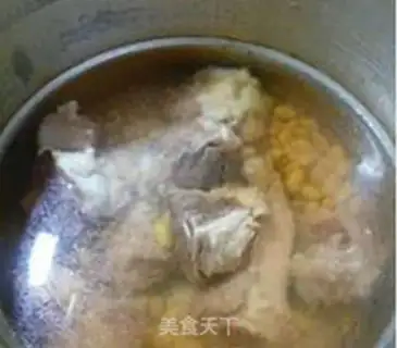 Make Porridge of soybean pigbones step 4