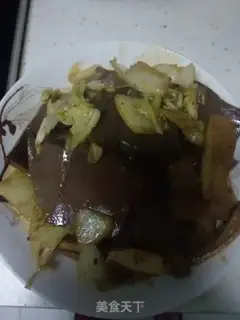 Make Pig blood cabbage step 5