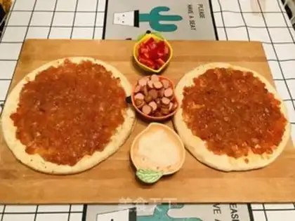 Make A taco with a pizza step 7