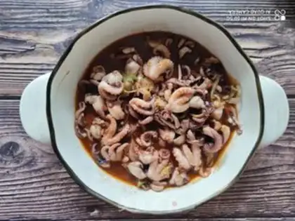 Make Soy sauce, octopus step 10