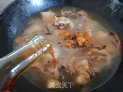 Make Frozen chickens with mushroom potatoes step 7
