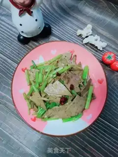 Make Celery fried liver step 10