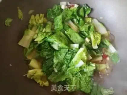 Make Little cabbage and tofu skin step 9