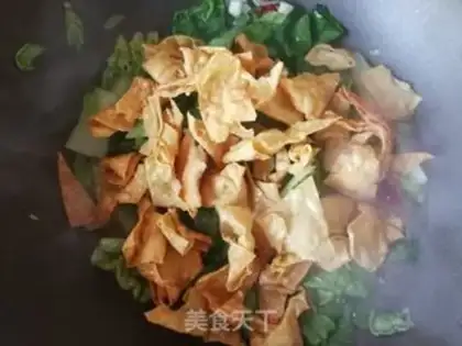 Make Little cabbage and tofu skin step 10
