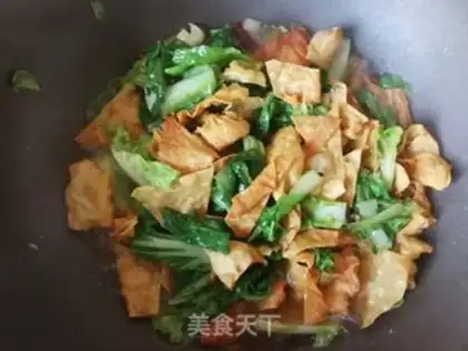 Make Little cabbage and tofu skin step 11