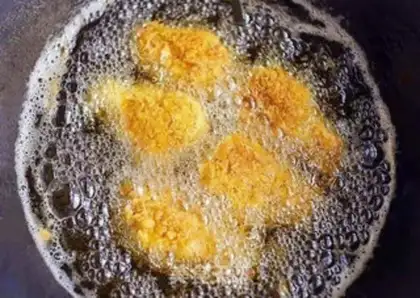 Make The cheese and fried chicken step 3