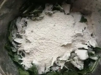 Make Vacated radish leaves step 4