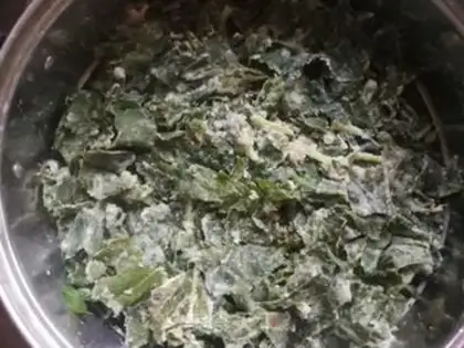 Make Vacated radish leaves step 7