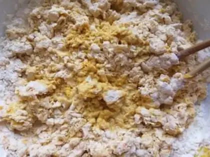 Make Carrot, tofu powder buns step 7