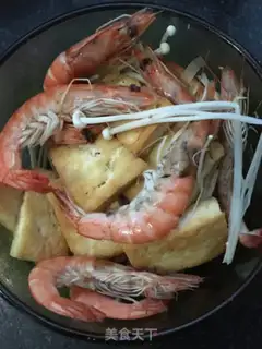 Make Plum tofu fan shrimp step 2