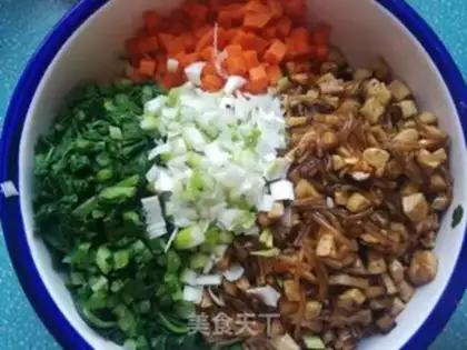 Make Carrot, tofu powder buns step 22