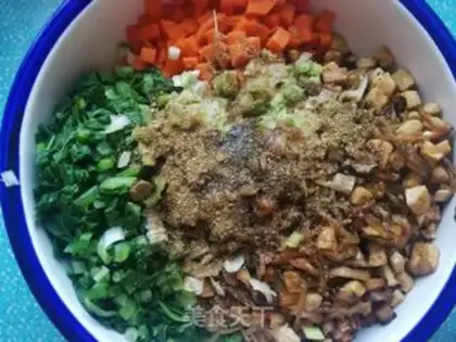 Make Carrot, tofu powder buns step 24