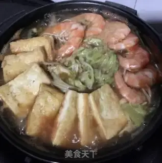 Make Plum tofu fan shrimp step 13