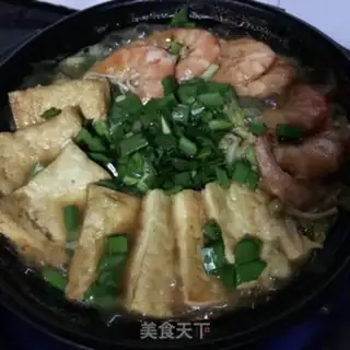 Make Plum tofu fan shrimp step 15