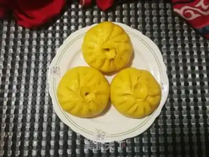 Make Carrot, tofu powder buns step 34