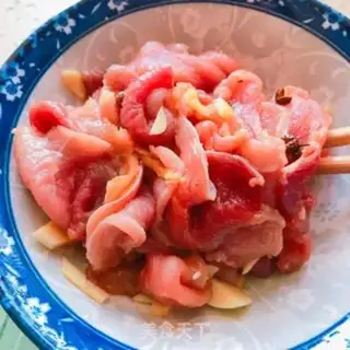 Make A thousand pieces of skinny meat step 2