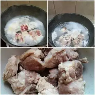 Make Frozen olive soup step 1