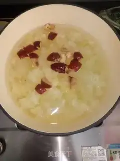 Make Sweet soup with silver and potatoes step 1