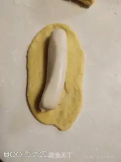 Make Pumpkin sesame chicken bread step 6